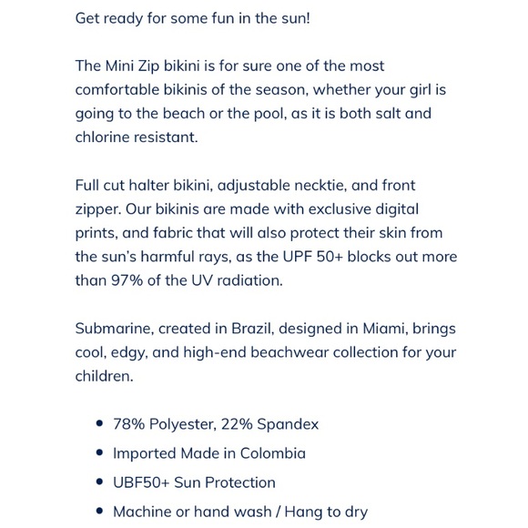 SUBMARINE**Pink Striped w/Zipper**UPF 50+**Size 12 $86 - Picture 6 of 6